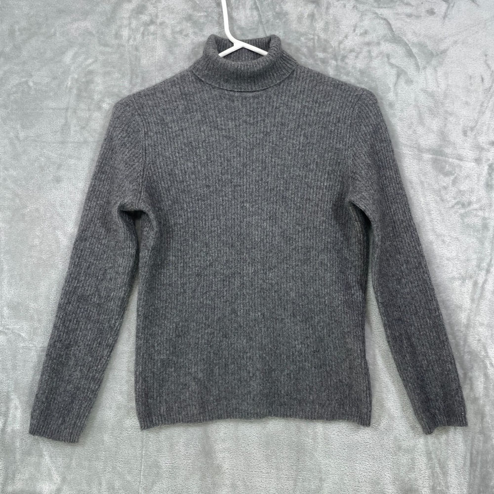 Loro Piana 86% Cashmere Women's Turtleneck Gray Sweater Made in Italy Size S?